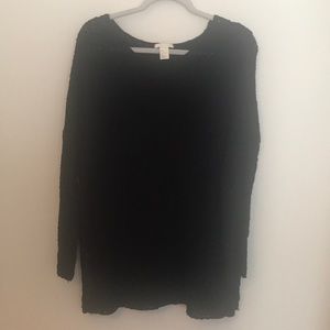 H & M Black loose knit sweater